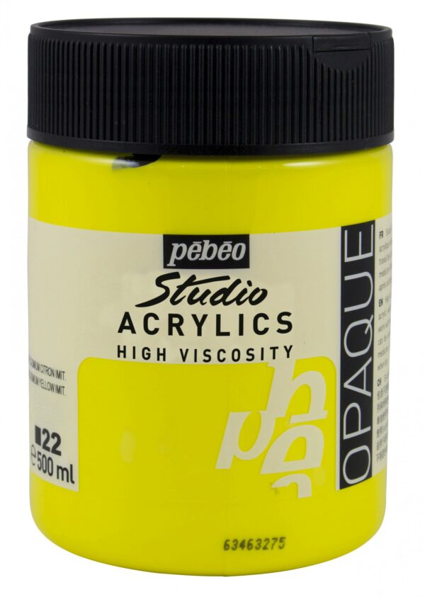 Acrylics.studio HV 500ML Jaune Cadmium Citron