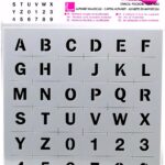 Pochoir Deco 15x15 Alphabet Majuscule