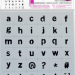 Pochoir Deco 15x15 Alphabet Minuscule