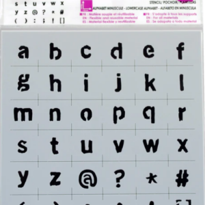 Pochoir Deco 15x15 Alphabet Minuscule