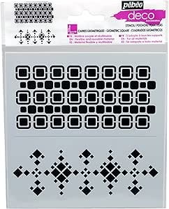 Pochoir Deco 15x15 Carres