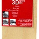 Lot 2 Cadres Bois 7x10+2magn