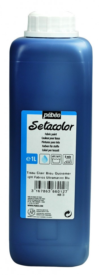 Setacolor Tissus Clairs 1 L Bleu Outremer